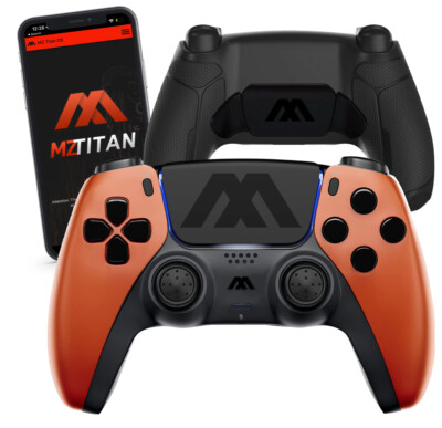 Orange MZ Extreme Anti-recoil Modded Controller Remap Paddles Hair Triggers 