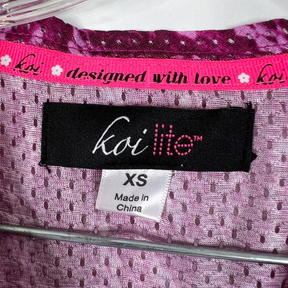 Koi Lite Performance XS Scrubs Stretch Bliss Racy Reptile Style#350PR-RYP -New - Image 3 of 4