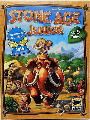 STONE AGE JUNIOR Kinderspiel ab 5 Jahren für 2-4 Spieler NEU & OVP