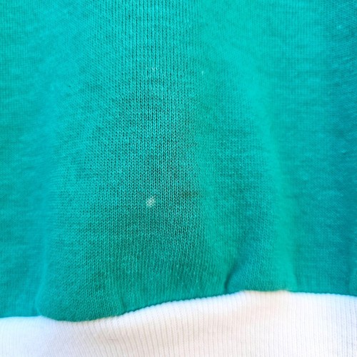 Vintage Playboy Sweatshirt L Teal White Trim 50/50 Cotton Polyester Made In USA - Picture 5 of 16