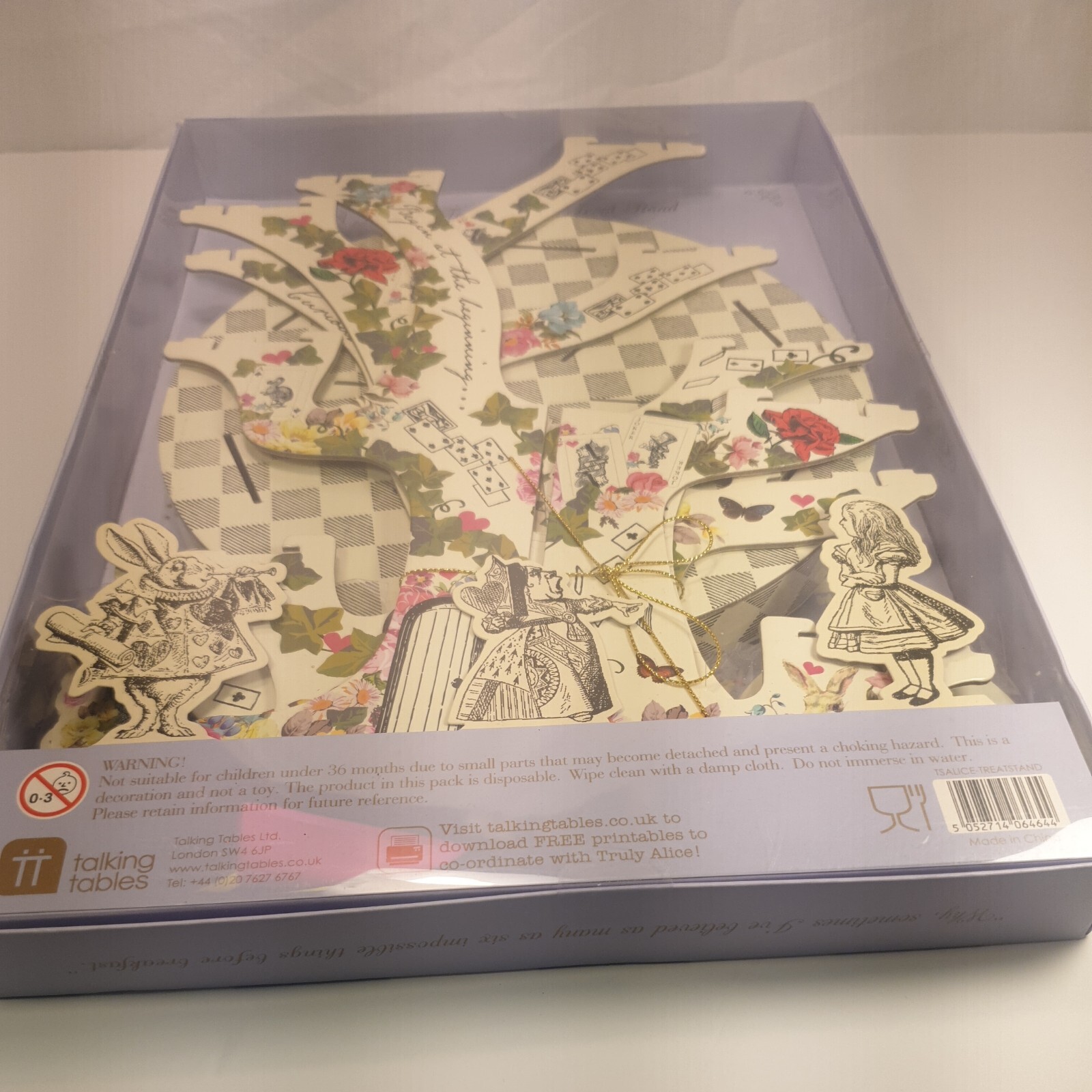 Talking Tables Alice in Wonderland Cupcake Stand, Decoration Table