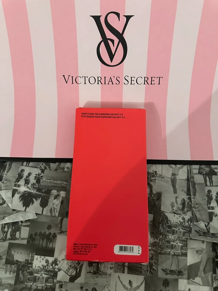 Nova capa dura de renda preta Victoria's Secret compatível com Samsung Galaxy S 5 - Imagem 2 de 2