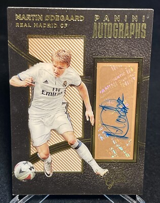 2016-17 Panini Black Gold Soccer MARTIN ODEGAARD Auto #A-MOD