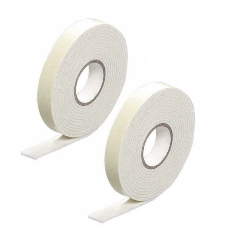 SMART OUTDOORS 2 x 5 metre rolls (10 METRES) 18mm DOUBLE SIDED STICKY FOAM SELF ADHESIVE TAPE