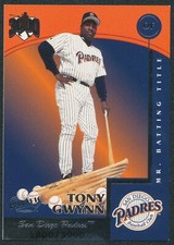 1999 PACIFIC OMEGA TONY GWYNN 3000 HIT MACHINE BASEBALL CARD 10 /3000 NM+