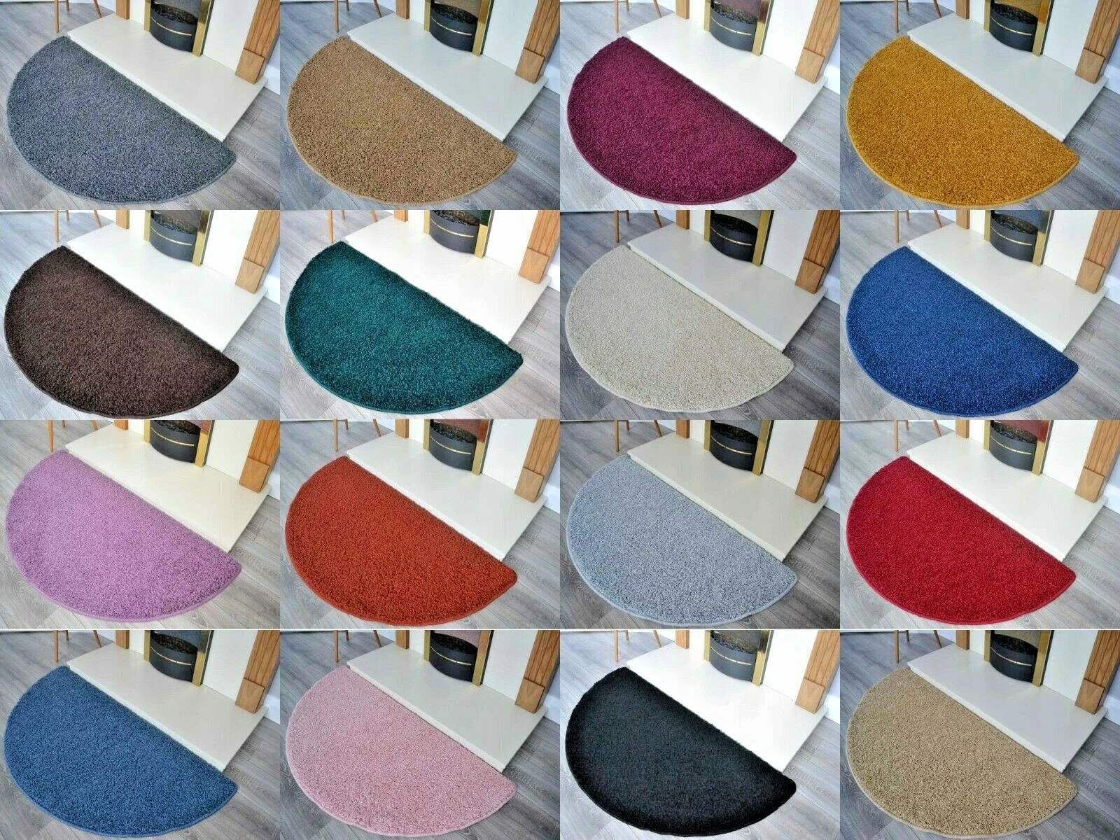 Half Moon Rugs Hearth Fireside Semi Circle Circular Moon Circles Dark Light Rug