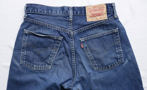 Levis 521 02 Regular Straight Jeans mens size W30 L32 S Small Zip Fly VINTAGE - Picture 7 of 9