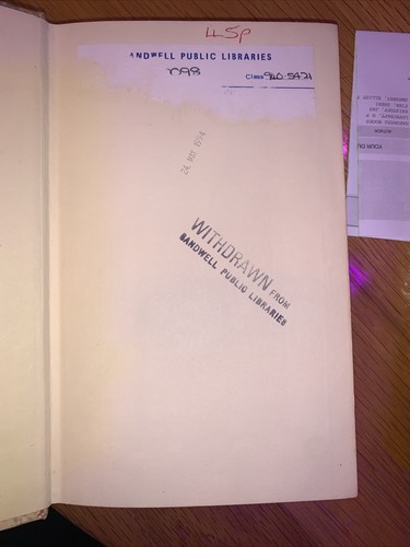 The Fall Of Eben Emael, James E. Mraezek 1st/1st 1972 Ex-libris - Picture 4 of 6