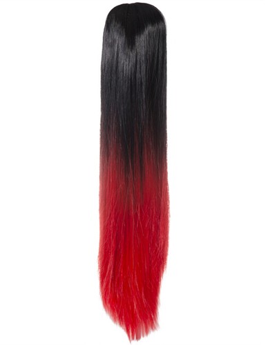 Ponytail Ombre Hairpiece Long Straight Curly Koko Claw Clip & Drawstring Fit - Picture 16 of 59