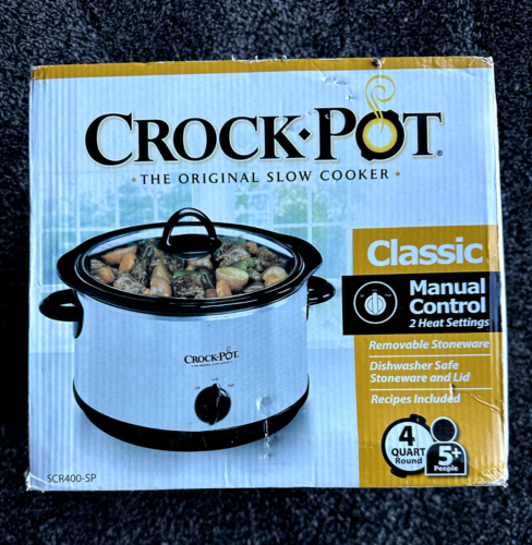 Crock Pot Classic Original Slow Cooker SCR400-SP  4 Quart NEW SEALED BOX Image