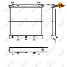 Radiator, engine cooling NRF 52129 for Land Rover
