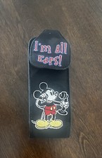 Funda para teléfono celular Walt Disney World bolsa negra Mickey I'm All Ears! Vintage
