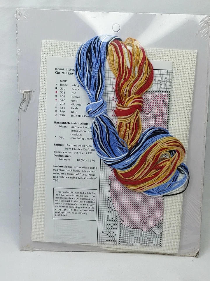 3 Disney Ultimate Leisure Arts Cross Stitch Collection close-ups football babies - Image 3 of 4