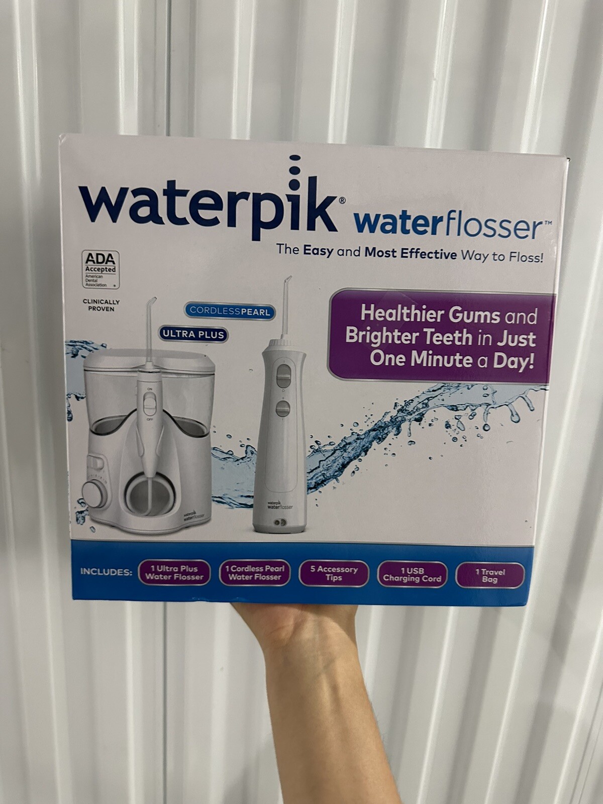 Waterpik Water Flosser Ultra Plus /Cordless Pearl Open Box Costco Return |  eBay