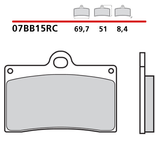 Paire Plaquettes de Frein Avant BREMBO Ducati 888 Superbike Strada 888 94> - Photo 1/9