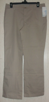 NWT WOMENS RIDERS by Lee BEIGE PANTS SIZE 16 M