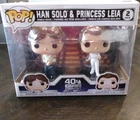 Funko Pop, Star Wars Han Solo & Princess Leia 2 Pack, 40th Empire