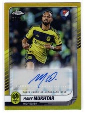 2025 Topps Chrome MLS Haney Mukhtar Gold Refractor Auto Autograph Card /50