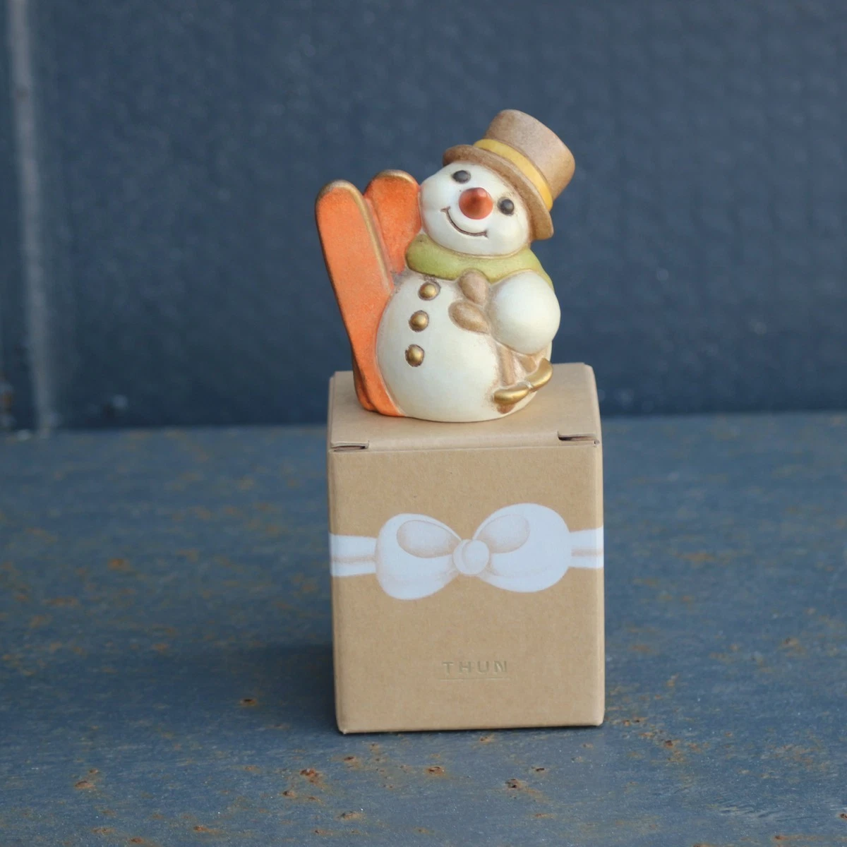 Kuhnert Statuetta Pupazzo Di Neve Sigi 19 Cm | Affumicatore In Legno Tornito | Decorazione Natalizia Artigianale Monti Metalliferi