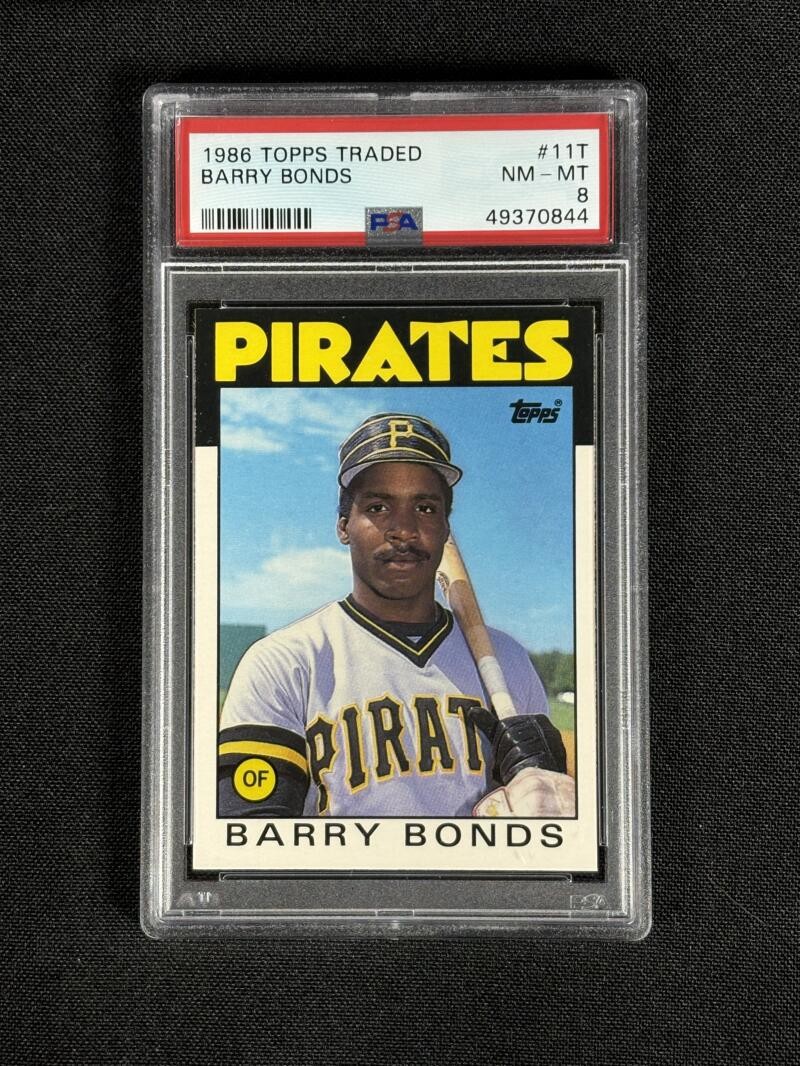 1986 Topps  Traded #11T Barry Bonds NM-MT Pirates PSA 8 844