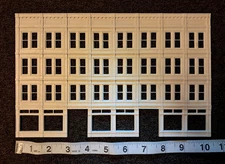 HO SCALE MODEL RESIN BUILDING FRONT WALL/ FLATS / SCRATCH KIT PART 