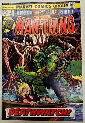 Bronze Age Marvel Comics The Man Thing Key Issue 9 High Grade VG/FN Vol 1