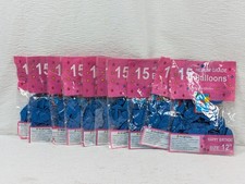 12 inch - Latex Balloons - Blue Happy Birthday Party Helium Balloons - 150 Pack