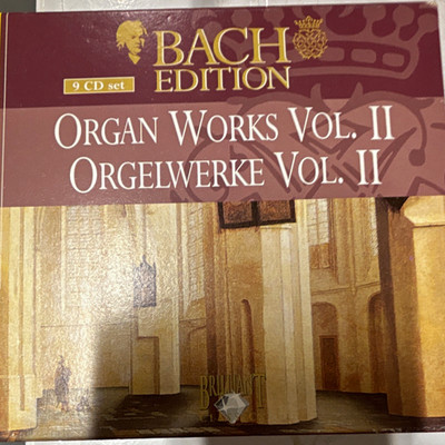 Bach Organ Works Vol. II 9CD Box Set Hans Fagius Brilliant Classics 1999 DDD