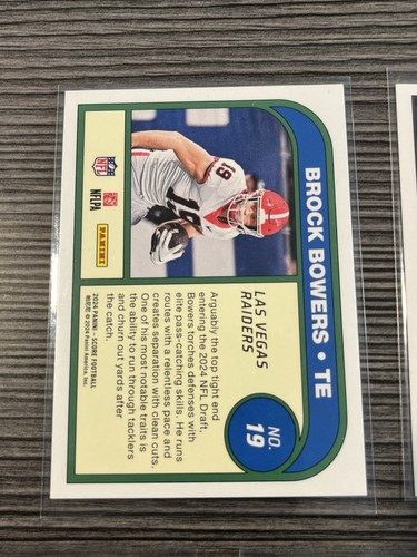 5 Brock Bowers Rookie Cards Las Vegas Raiders Georgia Bulldogs Panini/Score - Picture 8 of 12
