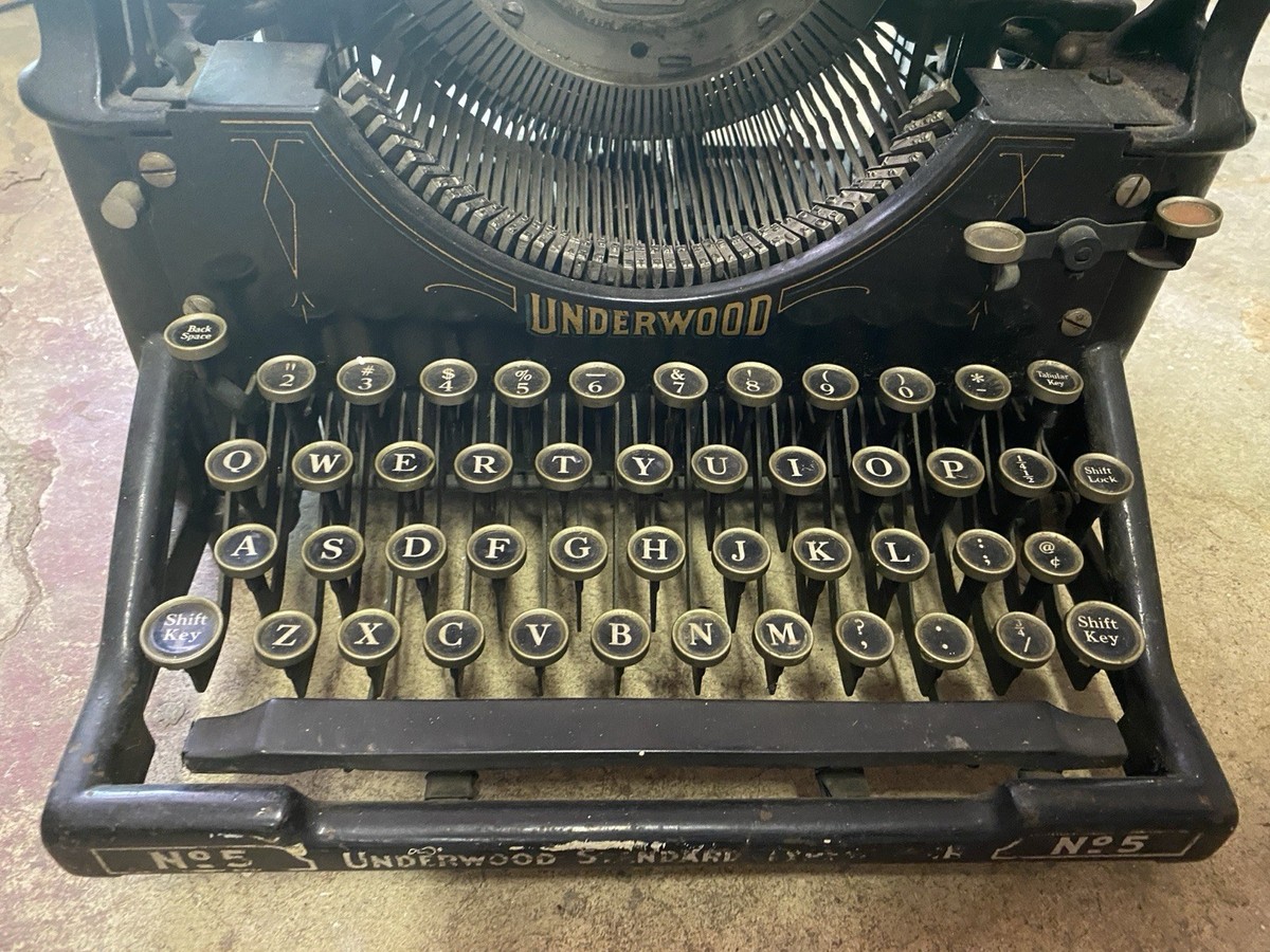 Underwood Antique Typewriter No 5 | eBay