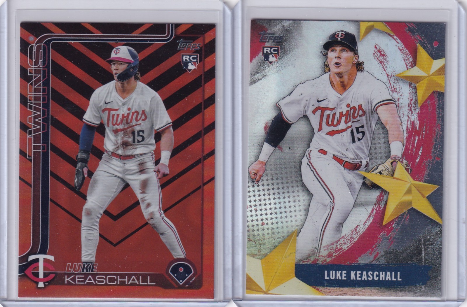 2025 TOPPS UPDATE LUKE KEASCHALL ROOKIE HOLIDAY FOIL #US16 + STARS OF MLB