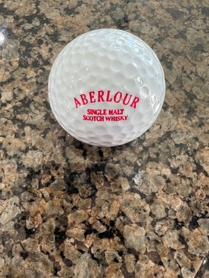 LOGO GOLF BALL-ORIGINAL 1990 S ABERLOUR SINGLE MALT SCOTCH WHISKY 