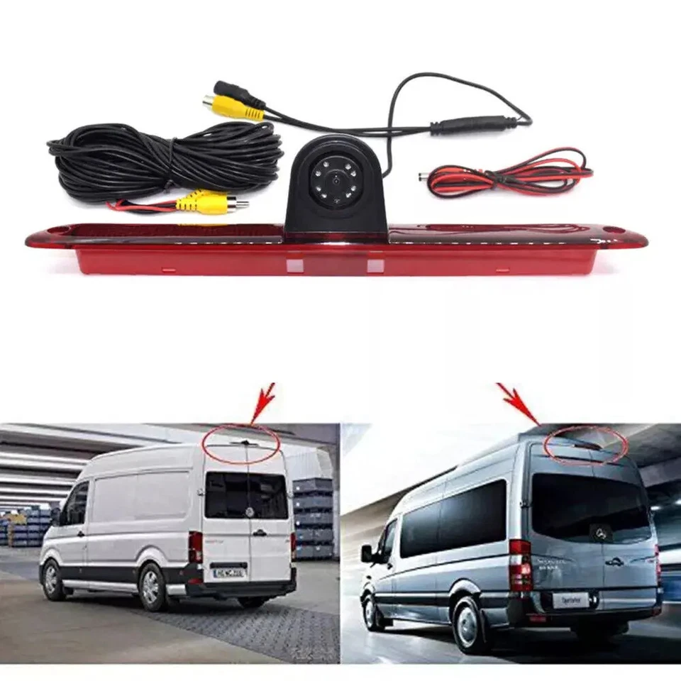 Brake Light Backup Camera for Benz Sprinter VW Crafter Vans 2007-2019+5" Monitor - Image 4 of 4