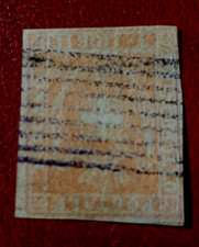 1851 ANTICHI STATI TOSCANA 3 LIRE GOVERNO PROVVISORIO TIMBRATO  FILIGRANATO