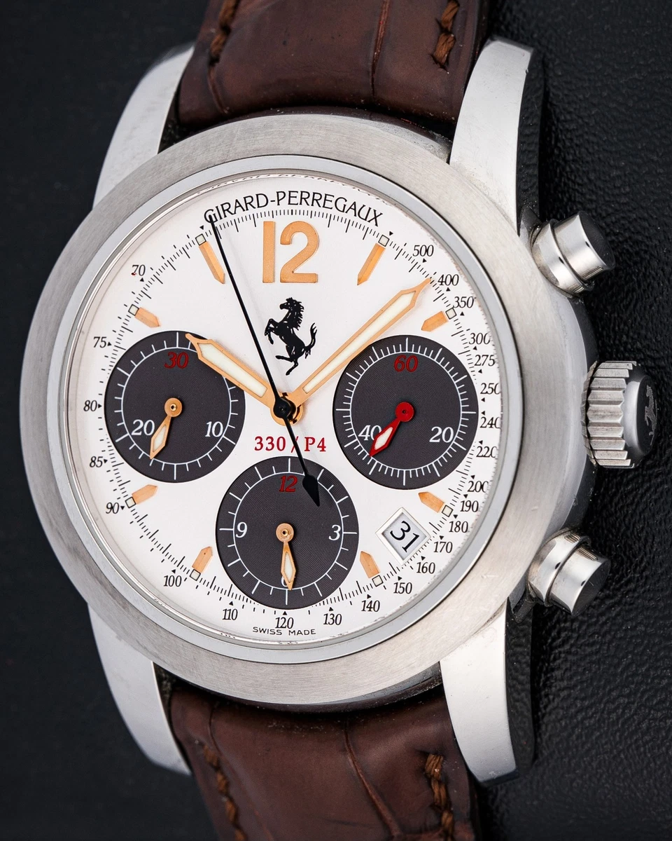 Girard-Perregaux Ferrari Stainless Steel Case Luxury Wristwatches