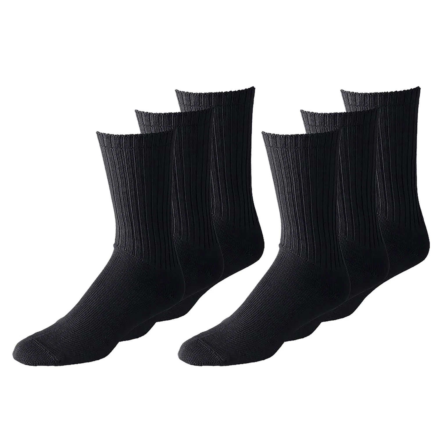Qraftsy Unisex Classic Crew Athletic Sports Cotton Socks 15 Pack