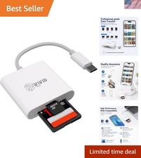 SD Card Reader for iPhone17/16/15 Pro Max/iPad/MacBook, Android Phones USB ...