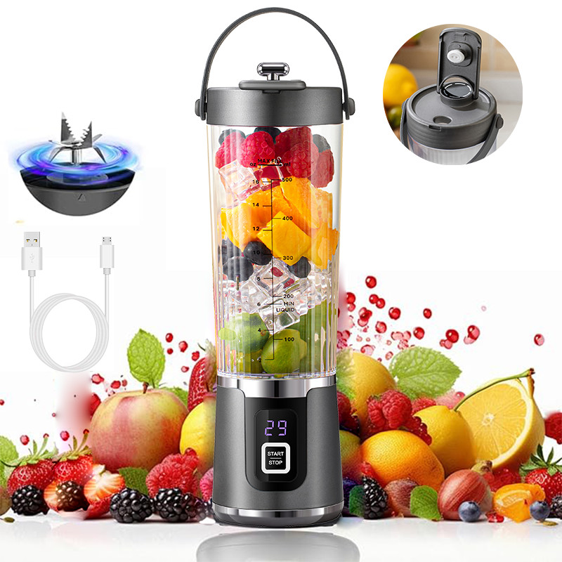 Portable Blender - 17Oz Personal Blender for Smoothies and Shakes| USB Charging
