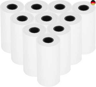 10 Rollen Thermopapier für Kinder Sofortbildkameras, Weiß Thermo Druckerpapier N