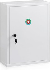 Wall Mount Medicine Cabinet Large Capacity First Aid Wall Cabinet for Bathroom