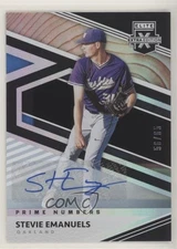 2020 Panini Elite Extra Edition 56/65 Stevie Emanuels #164 Auto q4j