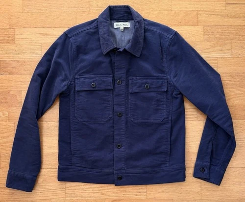 ALEX MILL Men’s MOLESKIN jacket Chore Coat Size XS Snyder Dylan Suede - product listing photo
