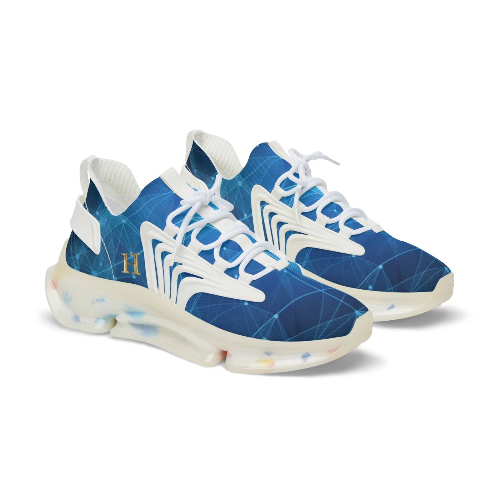 Stylish Mesh Sneakers, Athletic Footwear for Men, Trendy Blue Sneakers, [...]