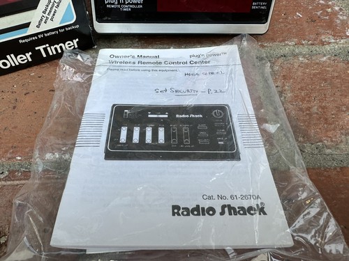 Vintage Radio Shack Plug N Power Remote Control Mini Controller Time ...