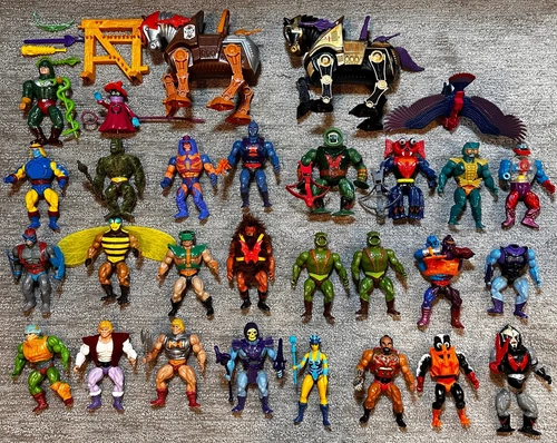 Vintage Toys Action Figures Masters of the Universe MOTU Lot 29+ - Free Shipping