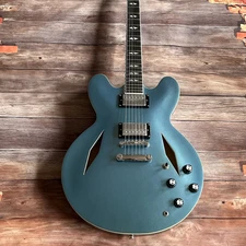 Blue DG335 Custom Shop Electric Guitar Semi Hollow Body USA in stock ship quick