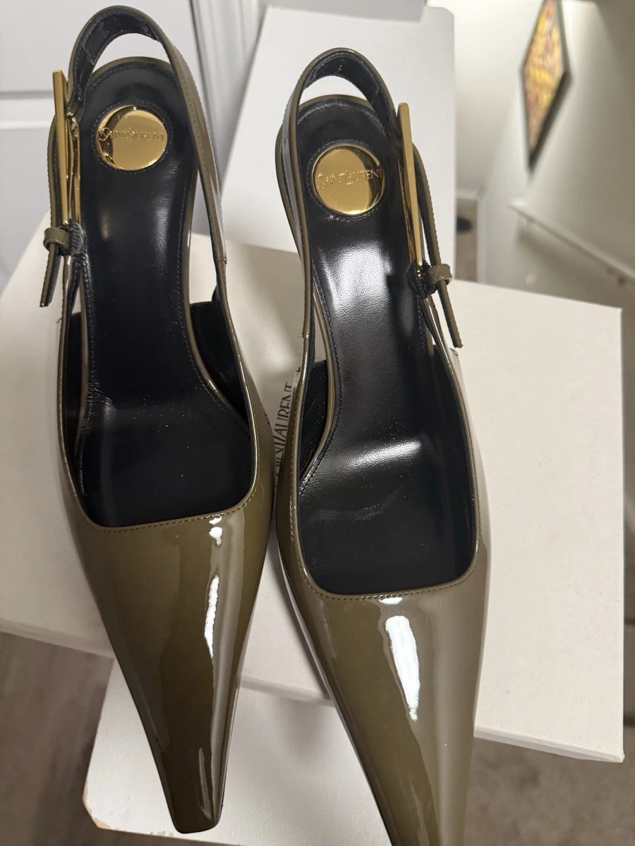 Saint Laurent Slingback High (3-3.9 in) Heel Height Heels for