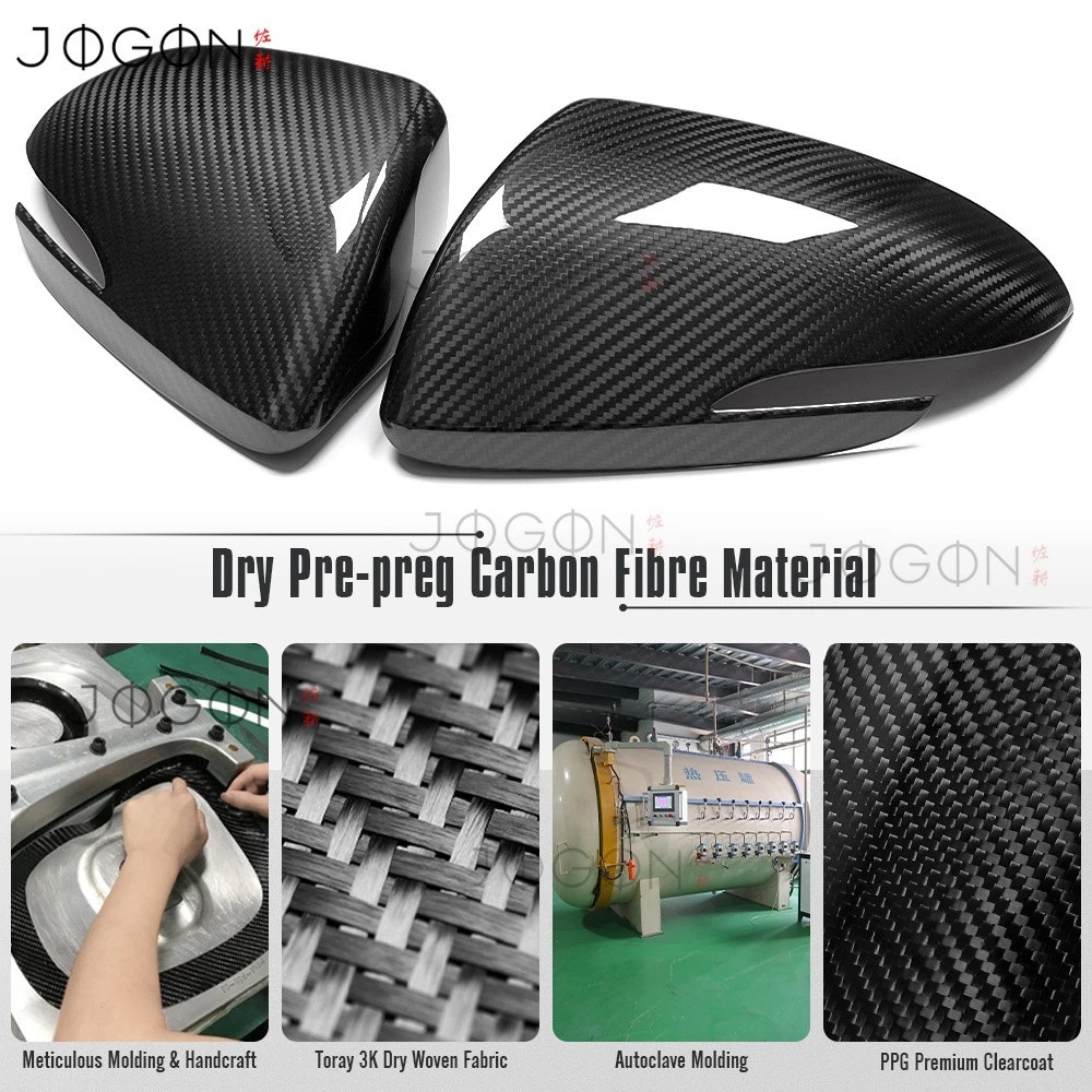 Real Carbon Rearview Mirror Cover Shell Pair For Hyundai N Line i30 2020 2021-25 - Picture 4 of 12