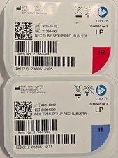 2 Resound SureFit 3 Receiver Wire NEW Size 1 - LP(Left & Right) USA fast Ship