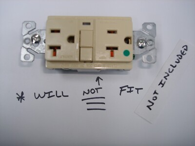 Sierraplex Biplex Triplex Vintage Switch Outlet Cover Plate 2 Gang